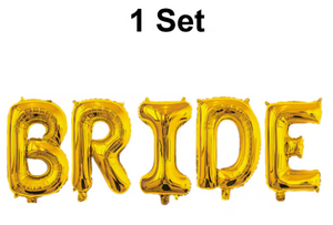 32Inch Giant Bride Balloons Set - Bachelorette Party Decorations Bride Balloons for Bridal Wedding Shower Decorations