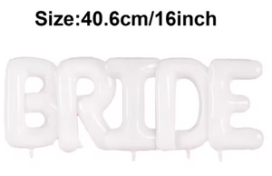 32Inch Giant Bride Balloons Set - Bachelorette Party Decorations Bride Balloons for Bridal Wedding Shower Decorations