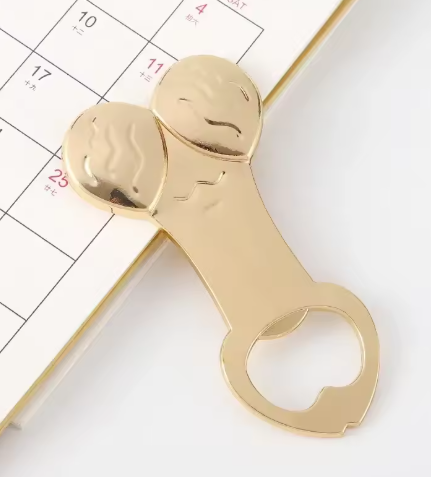 Funny Alloy "Willy" Beer Bottle Opener - Hilarious Hen Night Party Favor & Bachelorette Gift - Durable Metal Bar Tool