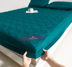 Premium Waterproof Mattress Protector - Ultra-Soft & Breathable Fitted Sheet Style - Deep Pocket Noise-Free Cover