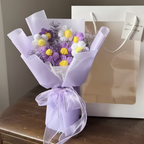 Eternal Crochet Graduation Bouquet – Handmade Artificial Flowers for Graduation, Birthday, & Valentine’s Day