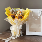 Eternal Crochet Graduation Bouquet – Handmade Artificial Flowers for Graduation, Birthday, & Valentine’s Day