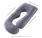 G-Shaped Full Body Pregnancy Pillow – Maternity Support for Back, Hips, and Belly – Removable Washable Cover