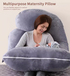 G-Shaped Full Body Pregnancy Pillow – Maternity Support for Back, Hips, and Belly – Removable Washable Cover