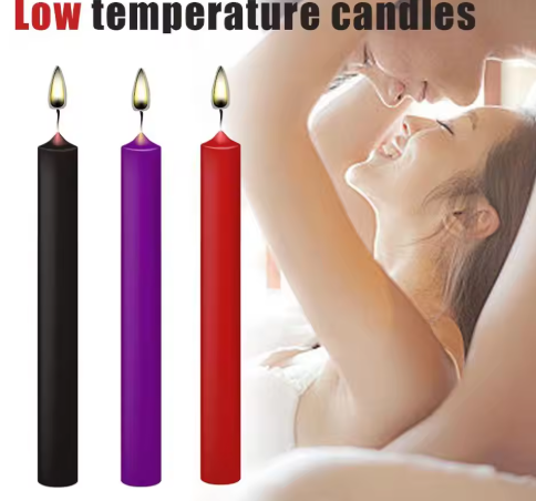 3-Piece Romantic Low-Temperature Wax Play Set – Sensual Drip Candles for Couples & Intimate Play