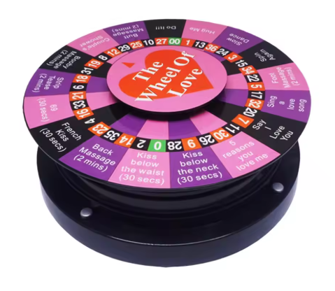 Deluxe Truth or Dare Couples Game – Romantic Turntable & Action Cards for Date Night – Fun & Flirty Adult Game