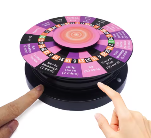Deluxe Truth or Dare Couples Game – Romantic Turntable & Action Cards for Date Night – Fun & Flirty Adult Game