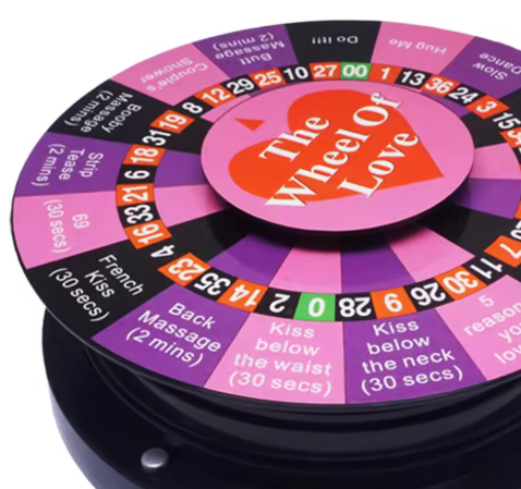 Deluxe Truth or Dare Couples Game – Romantic Turntable & Action Cards for Date Night – Fun & Flirty Adult Game