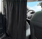 Universal Car Privacy Divider & Sun Shade Curtain | Instant Blackout for Camping, Baby Sleep, and Road Trip Privacy
