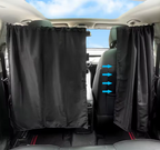 Universal Car Privacy Divider & Sun Shade Curtain | Instant Blackout for Camping, Baby Sleep, and Road Trip Privacy