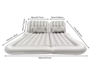 Universal Inflatable Car Mattress with Electric Pump | Portable Back Seat Air Bed & Travel Cushion for SUV, Truck, and Road Trip Camping