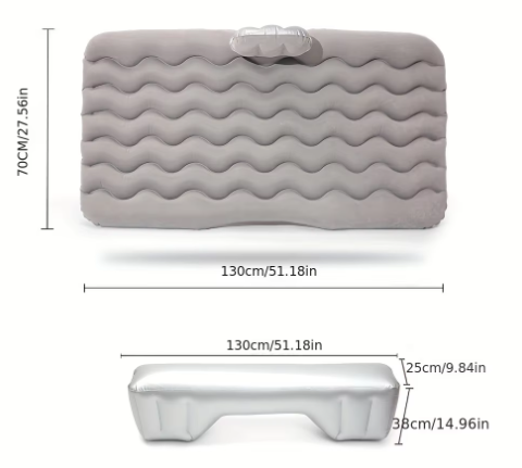 2-in-1 Multi-Functional Inflatable Car Bed & Outdoor Sofa | Universal Back Seat Air Mattress for Camping, Picnics, and Road Trip Comfort