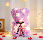 Handmade Luxury Rose Bear - Valentine's & Anniversary Forever Roses