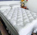Extra Thick Mattress Topper for Back Pain – Cooling Down Alternative Mattress Pad & Pillowtop Cover