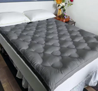 Extra Thick Mattress Topper for Back Pain – Cooling Down Alternative Mattress Pad & Pillowtop Cover