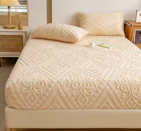 Premium Deep Pocket Fitted Sheet – Elastic Mattress Protector & Bed Cover for Double, Queen, and King Size Beds