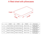Premium Deep Pocket Fitted Sheet – Elastic Mattress Protector & Bed Cover for Double, Queen, and King Size Beds