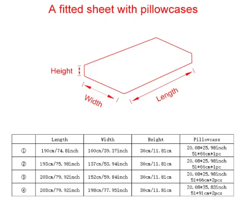 Premium Deep Pocket Fitted Sheet – Elastic Mattress Protector & Bed Cover for Double, Queen, and King Size Beds