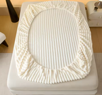 Ultra-Soft Faux Rabbit Fur Mattress Cover | Winter Warmth Plush Bed Protector