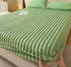 Ultra-Soft Faux Rabbit Fur Mattress Cover | Winter Warmth Plush Bed Protector