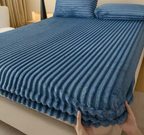 Ultra-Soft Faux Rabbit Fur Mattress Cover | Winter Warmth Plush Bed Protector