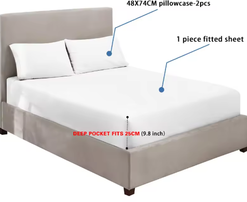 Cozy Plush Coral Fleece Fitted Bed Sheet with 360° Elastic Band