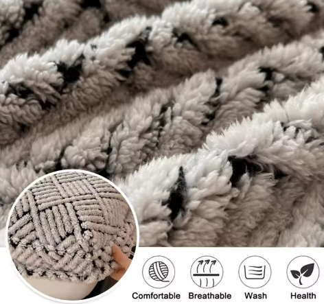 Cozy Plush Coral Fleece Fitted Bed Sheet with 360° Elastic Band