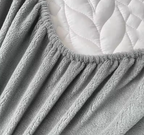 Ultimate Warmth Quilted Bed Cover - Plush Fleece Mattress Protector with 360° Elastic