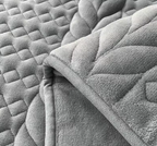 Ultimate Warmth Quilted Bed Cover - Plush Fleece Mattress Protector with 360° Elastic