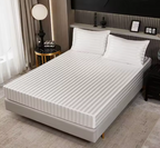 Cooling Satin Bedspread - Silky Smooth Mattress Protector for Year-Round Comfort