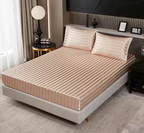 Cooling Satin Bedspread - Silky Smooth Mattress Protector for Year-Round Comfort