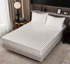 Cooling Satin Bedspread - Silky Smooth Mattress Protector for Year-Round Comfort