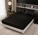 Cooling Satin Bedspread - Silky Smooth Mattress Protector for Year-Round Comfort