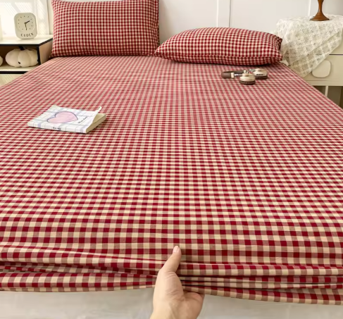 Premium 100% Pure Cotton Fitted Sheet - Breathable Soft Mattress Protector for Kids & Adults