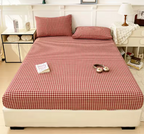 Premium 100% Pure Cotton Fitted Sheet - Breathable Soft Mattress Protector for Kids & Adults