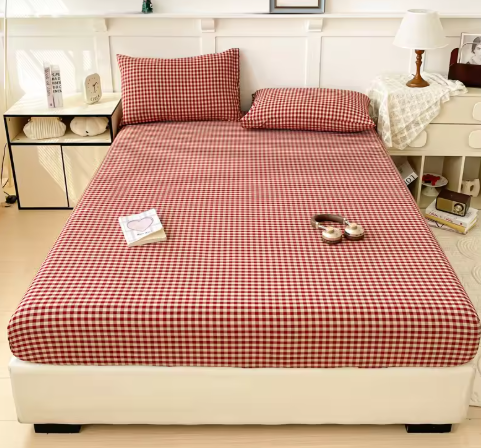 Premium 100% Pure Cotton Fitted Sheet - Breathable Soft Mattress Protector for Kids & Adults