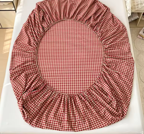 Premium 100% Pure Cotton Fitted Sheet - Breathable Soft Mattress Protector for Kids & Adults