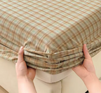 Premium 100% Pure Cotton Fitted Sheet - Breathable Soft Mattress Protector for Kids & Adults