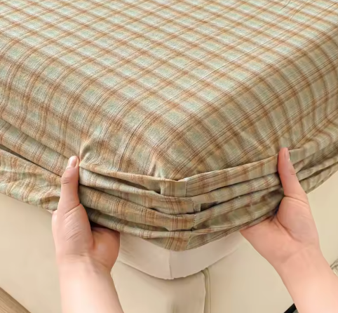 Premium 100% Pure Cotton Fitted Sheet - Breathable Soft Mattress Protector for Kids & Adults