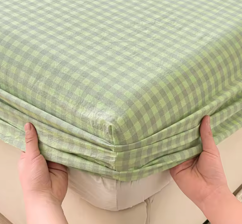 Premium 100% Pure Cotton Fitted Sheet - Breathable Soft Mattress Protector for Kids & Adults