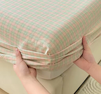Premium 100% Pure Cotton Fitted Sheet - Breathable Soft Mattress Protector for Kids & Adults