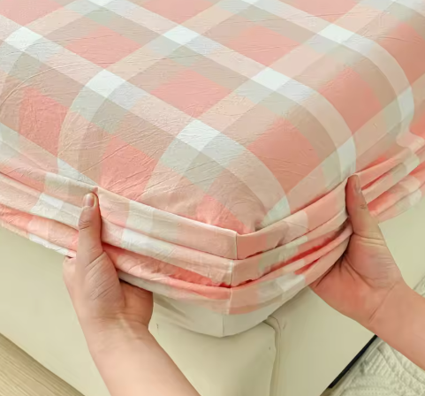 Premium 100% Pure Cotton Fitted Sheet - Breathable Soft Mattress Protector for Kids & Adults