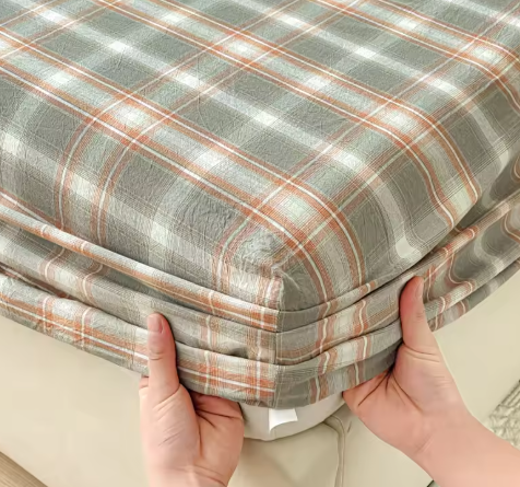 Premium 100% Pure Cotton Fitted Sheet - Breathable Soft Mattress Protector for Kids & Adults