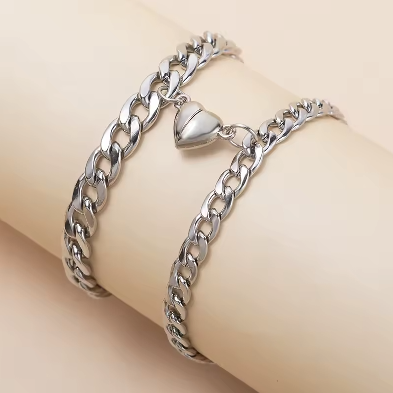 Magnetic Heart Relationship Bracelets for Couples