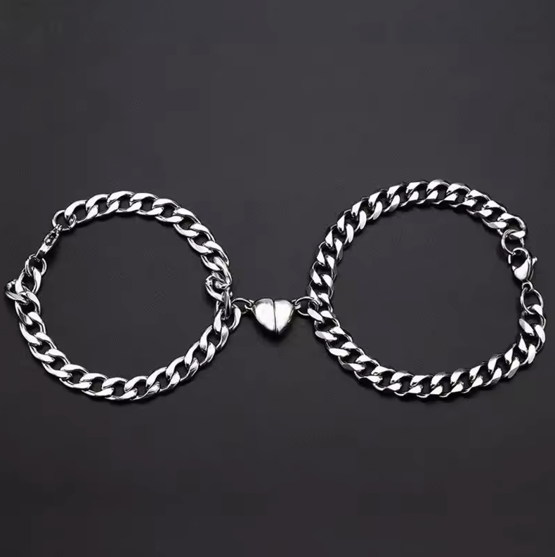 Magnetic Heart Relationship Bracelets for Couples